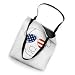 Dog 4th of July American Flag Puppy USA Sunglasses Holiday Tote Bag