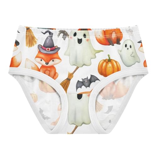 Animal Toddler Girls Underwear 2t Cotton Panties Little Girl Halloween Cute Foxes Ghosts Briefs Girls Undies