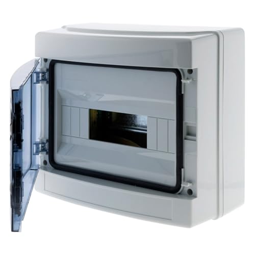 Coffret étanche IP65 8 modules livré avec accessoires