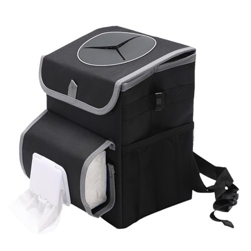 Poubelle pour voiture avec couvercle anti odeur pour éliminer les déchets