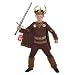 Boys Deluxe Viking Costume Historical Norse Warrior Horned Helmet Outfit - Large