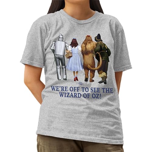 Wizard of Oz We're Off to See The Wizard Casual Adult and Kids Sized Unisex Men’s and Women’s Short Sleeve T-Shirt