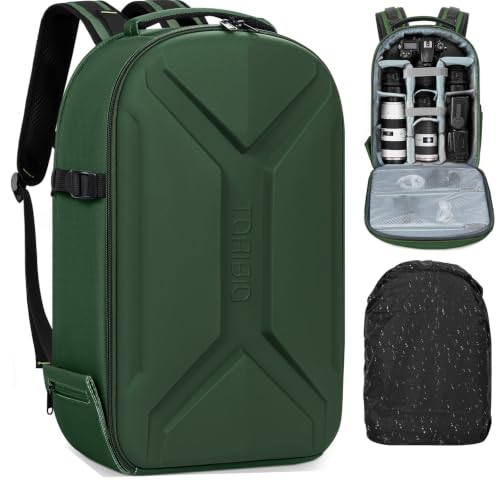 TORIBIO Large Hardshell Camera Backpack DSLR/SLR/Mirrorless Photography Bag