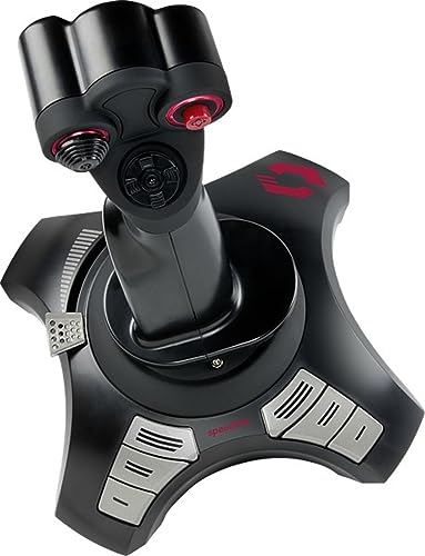 Speedlink PHANTOM HAWK Flight Stick - Joystick para PC/ordenador, controlador para juegos de simulador, USB, negro - imagen 3