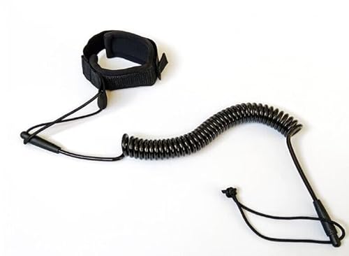 Kangyuan TPU Stand UP Paddle Board 10FT SUP Leash 7mm Coiled Spring Leg Rope Leash…