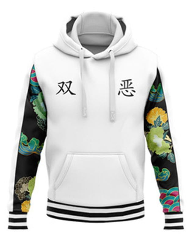 MABDO Anime - Sudadera con capucha de impresión 3D Nahoya Kawata Cosplay para hombre y mujer, unisex, color blanco 3XL (pecho 119 cm)