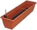 Produktbild Blumenkasten AQUA TOSCANA aus Kunststoff incl. Bewässerung und Wasserstandanzeiger, Farbe:terracotta;Länge:100 cm