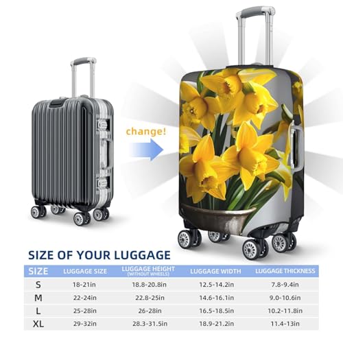 Housse de bagage élastique lavable pour valise abîmée noire XL