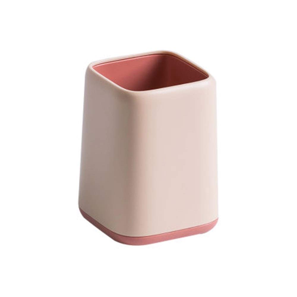 Pot à Crayons Support bureau stylo multifonctions Pen Holder de ménage Fournitures Porte stockage pour Bureau(Rose)
