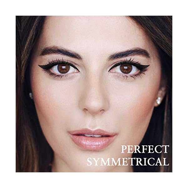 iMethod Eyeliner Stamp - 2 Pens Winged Eyeliner Stamp, for All Eye Shapes, Winged Eyeliner Stamp, Perfect Wing Cat Eye Liner, Waterproof & Smudge-proof, 10 mm