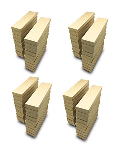 Thedisplayguys 100-Pack #82 Cotton Filled Cardboard Paper Jewelry Box Gift Case - Kraft Brown (8 1/16" X 2 1/4" X 1 3/8") #TOP4