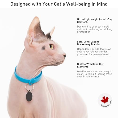 image for Breakaway Cat Collar - Soft, Comfortable, and Lightweight Safety Buckl
