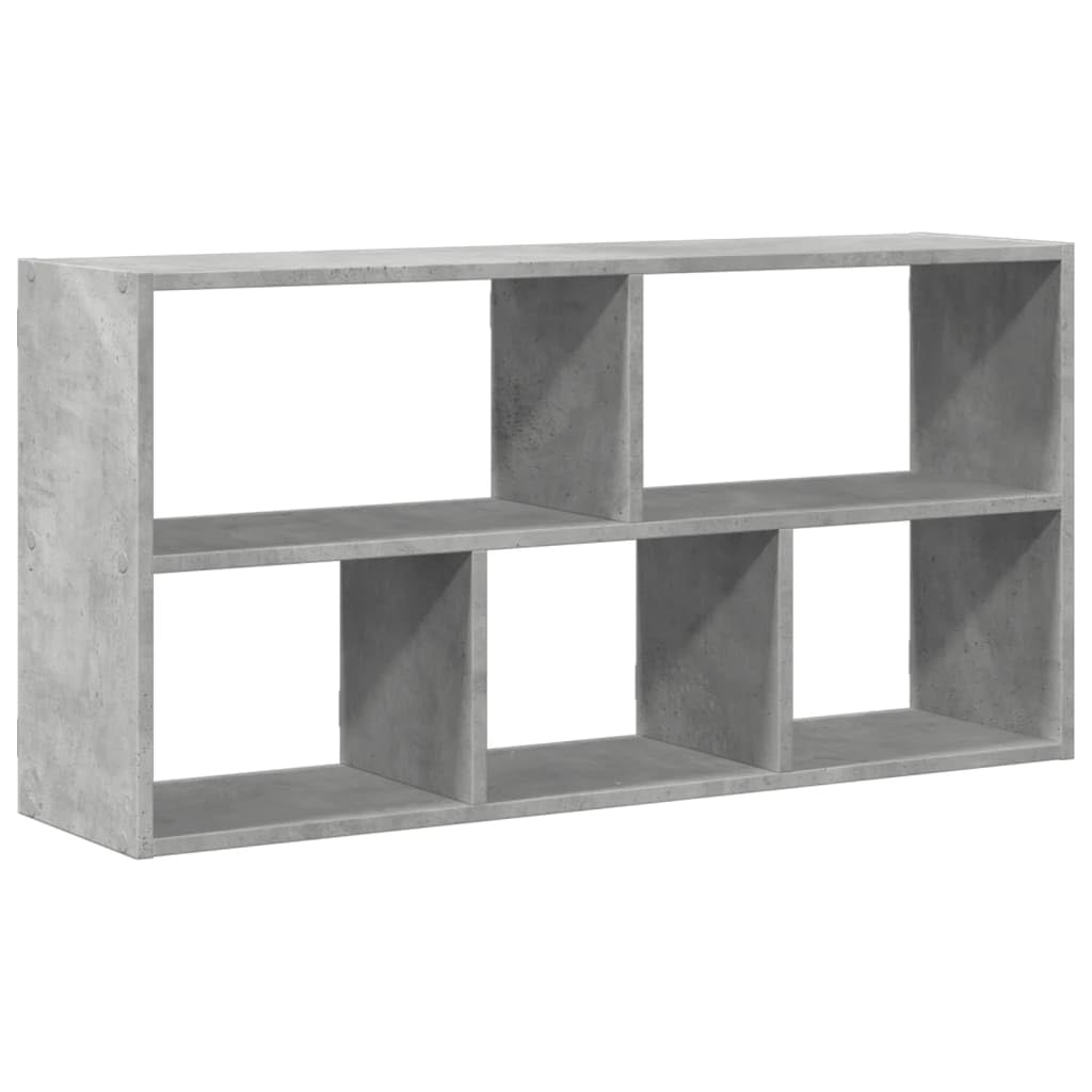 vidaXL Wall Shelf, Floating Shelf for Display, Wall Mounted Shelf for Living Room, Picture Ledge, Modern Style, Concrete Grey Engineered Wood