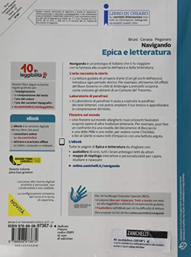 Navigando. Antologia Di Italiano. Epica E Letteratura. Per La Scuola Media. Con Contenuto Digitale (Fornito Elettronicamente) - 2