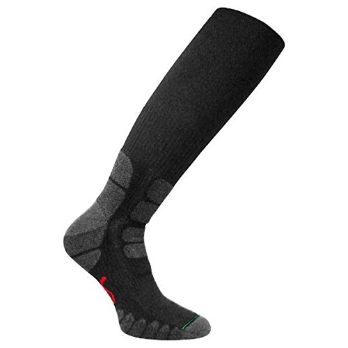 Eurosocks 0124 Patented Performance All Around Outdoor Compression Socks, Black, Large