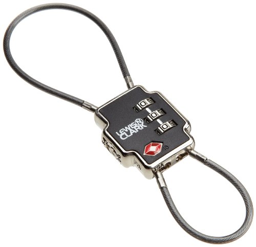 Lewis N. Clark TSA-Approved Triple Security Lockdown Lock With Two Steel Cables