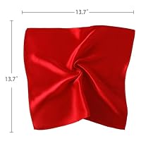 Cyriacus Einstecktuch aus 100% Seide Herren einfarbig Seideneinstecktuch - Gr. 34 x 34 cm Rot – Ansicht 5
