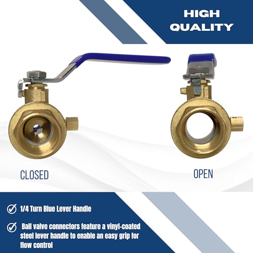 XFITTING 3/4 Sweat Ball Valve With Drain, 5 Pieces by XFITTING - Used condition - Image 2