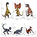 SIENON 6Pack 6.3 Inch Jurassic Dinosaur Toy Figures, Realistic Dino Toys Set Dilophosaurus Blue Velociraptor T-Rex Mosasaurus Brachiosaurus Pterosaur Dinosaur Figurines for Dino Party