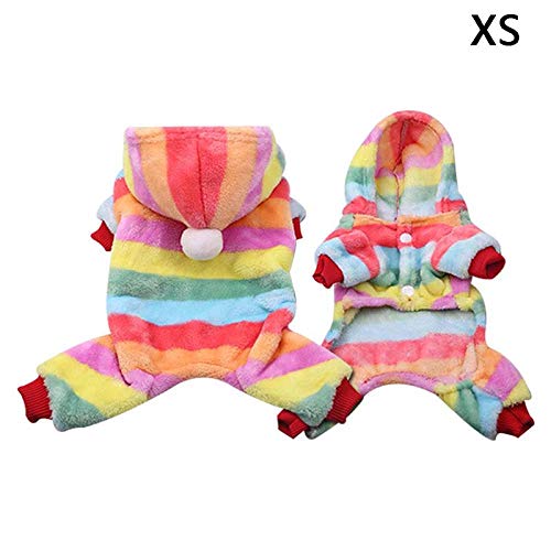 tesyyke Moletom com capuz para cães e gatos de pelúcia Keep Warm Fashion For Christmas Party Winter