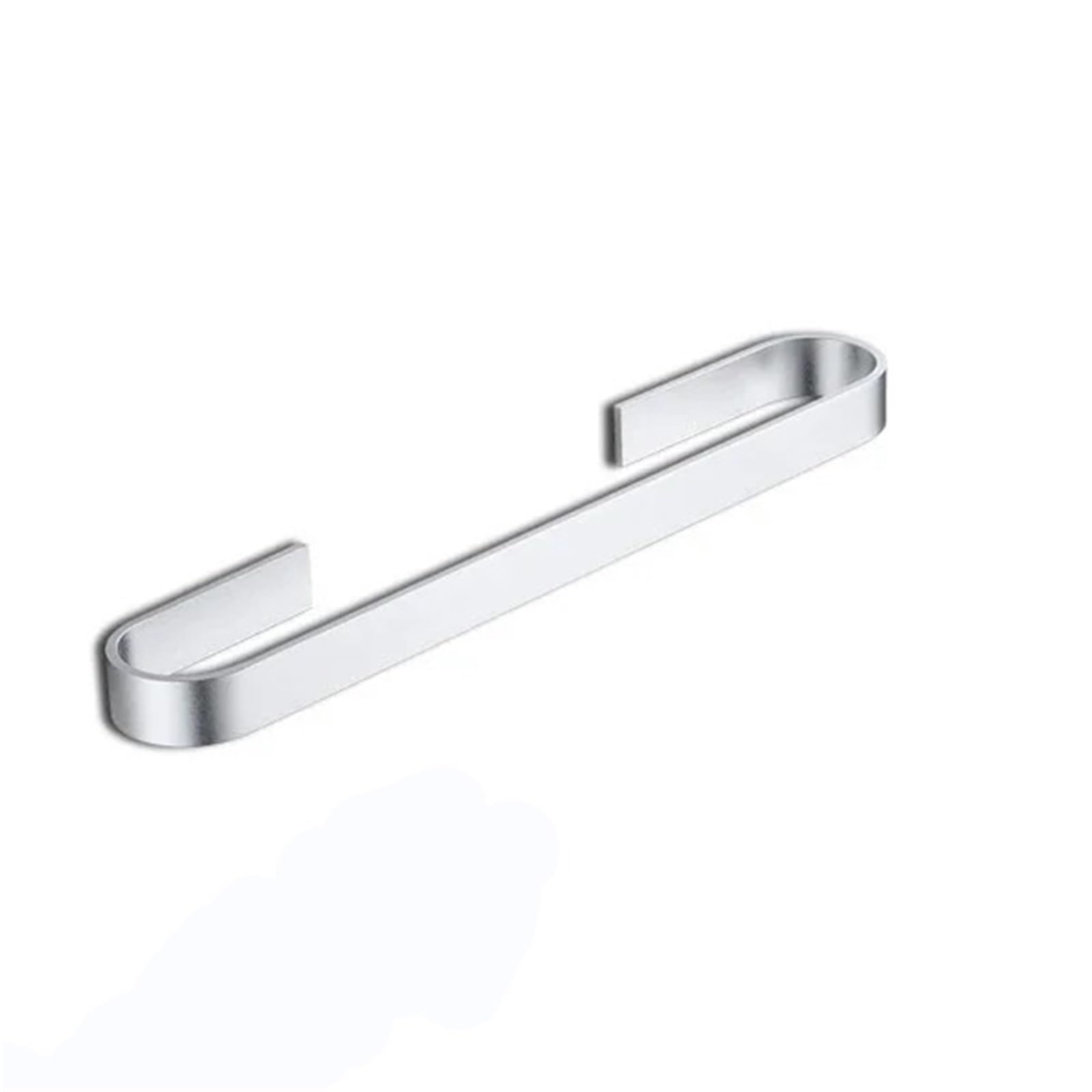 Towel Bar Towel Rail Rack Bathroom Towels Hanger Black Silver Space Aluminum Wall Hanging Bar Storage Shelf(40cm sliver)