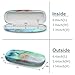 Fintie Hard Shell Eyeglasses Case, Portable Protective Glasses Cover Eyeglass Holder Box with Cleaning Cloth for Men Women (Emerald Marble)