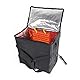 OLYDON Groß Beheizte Isolierbox für Lieferungen - Isolierte Pizzaträger Liefertasche - 45 x 45 x 30 cm Kuchen Transportbox - Picknick Mittagessen Pizzakarton für den Transport