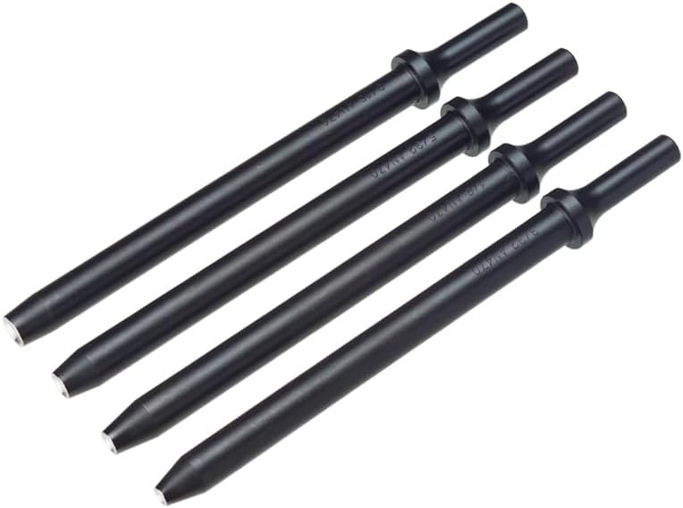 Wicks Aircraft Pneumatic Rivet Gun bit Set, 5.5" Long for use with an air Hammer with Spring or Pneumatic Rivet Gun. These Straight Rivet Sets fit Universal, Brazier, or Dome Head Solid Rivets.