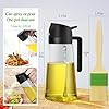 Two-piece oil sprayer for cooking,olive oil dispenser bottle,olive oil sprayer,2-in-1 dispenser for use in oven, air fryer, salad, comes with a brush #1