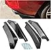 SUIVETUY 2 Pcs Car Rear Bumper Lip Splitter for Renault Clio IV 2012 2013 2014 2015 2016, Side Fin Fenders Protector Anti Scratch Wrap Angle Spoilers Car Accessories,Bright Black