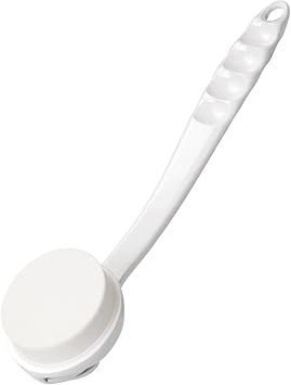 Bathway Ultra Soft Bristles Lotion Applicator for Back, Feet, Detachable Back Sunscreen Applicator for Kids, Elderly, Women, Easy Application of Cream Medicine Moisturizer Tanner, White