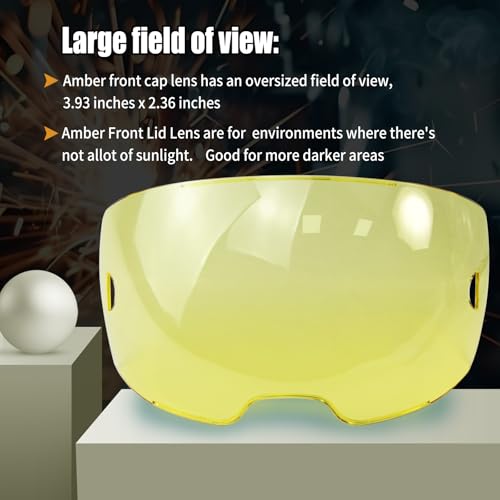 Lente frontal ámbar para careta de soldar Sentinel A50, pack 10 miniatura 3