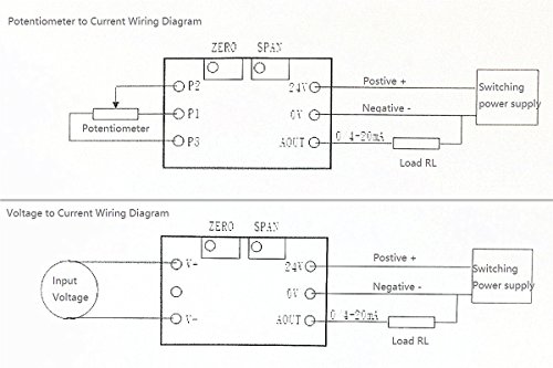 NOYITO Voltage to Current Module 0-5V to 4-20mA4
