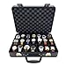 Tech Swiss Watch Box 21 Slots Aluminum Carry Case Extra Large Briefcase Black TSA Lock Heavy Duty Travel