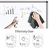 loukin 2pcs Magnetic Whiteboard Cleaning Cloth, Dry Erase Cleaning Cloth for Classroom, Home and Office Use, Reusable and Washable, Gray, 12" x 12", Free 3.4oz Whiteboard Cleaner Included
