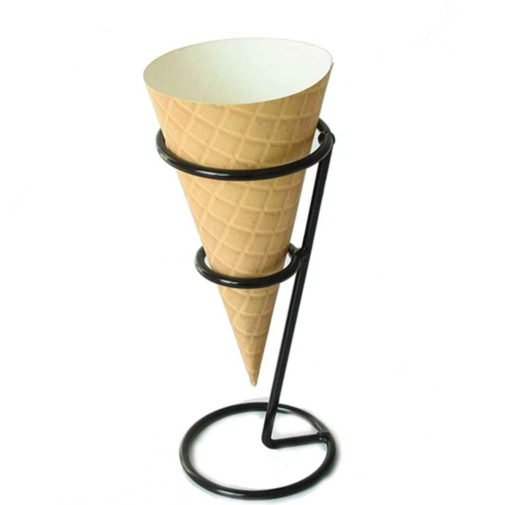 Black Iron Ice Cream Holder Cupcake Cones Stand Rack Display Snow Cones Sushi Hand Rolls