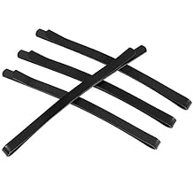 Lurrose 100pcs Simple Black Metal Hair Clips Bobby for Women Girls for Securing Hairstyles Travel-friendly Hair Accessories for