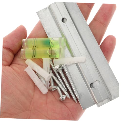 Image of Generic 4 Sets Wall Hanging Headboard Brackets Mirror Hanging Hardwares Headboard Wall Mounting Brackets Mirror Brackets Heavy Duty Picture Hangers Z Clips Mirror Hanger, 15.3X2.8CMx2pcs, Silverx2pcs