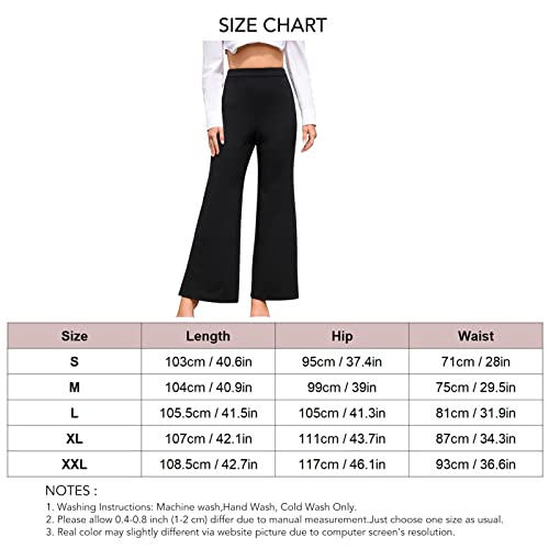 Calças Largas, Calças Largas Respiráveis, Cores Lisas, Modernas para Mulheres para Encontros (M)
