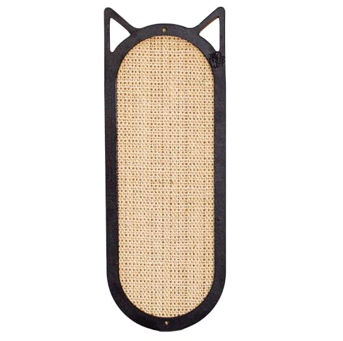 Arranhador De Gato Parede Squash 46x17cm Mdf Sisal Preto