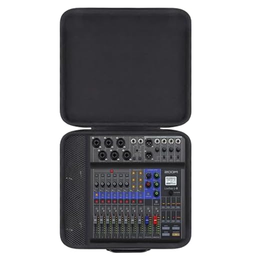 co2CREA Duro Viajar Caja Estuche Funda para Zoom LiveTrak Podcast L-8 Digital Mixer/Recorder