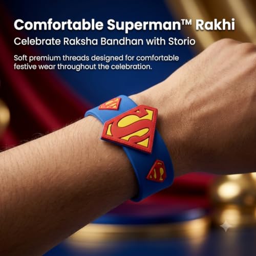 Image of Superman Slap Band Rakhi and Friendship Band Pack of 10 | Return Gift for Boys | Raksha Bandhan and Birthday Party Favour