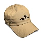 Soft Baseball Cap Pest Control Occupation B Embroidery Pest Control Power Twill Cotton Dad Hats for Men & Women Khaki Design Only