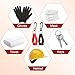 Leinuosen 18 Pcs Black and Red Glove Holder Clips Bulk for Work Large Glove Holder Clips Safety Gloves Keepers for Worker Construction Tool Belts Hard Hats