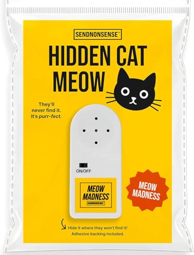 Hidden Cat Meow Prank Device – Random Meowing Sound Gag