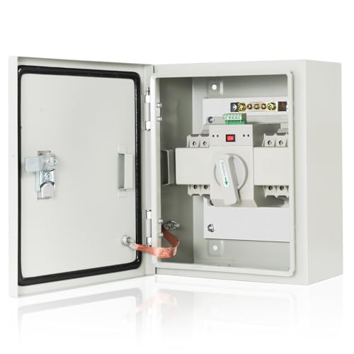 Image of 100A 3P Automatic /Manual Generator Transfer Switch for Home | 3P 120 /240V Transfer Switch - Automatic /Manual Dual Mode, Seamless Power Switching for Home Backup & Emergency Systems