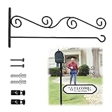 Wall Garden Flag Holder, Wall Garden Flag Stand,Mailbox Garden Flag Wall Hanger,Mailbox Flag Wall...