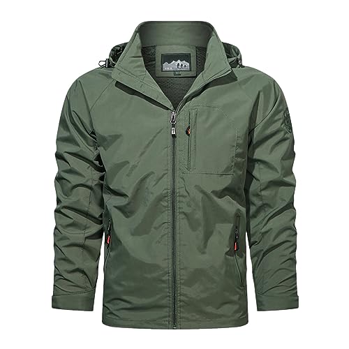 Chaqueta Hardshell Hombre Verde