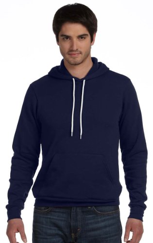 Bella Canvas Unisex Poly-Cotton Fleece Pullover Hoodie - Navy - L (US)