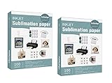 SoliloSign Sublimation Paper 8.3 x 11.7 Inch, 200 Sheets for Any Inkjet Printer with Sublimation Ink...